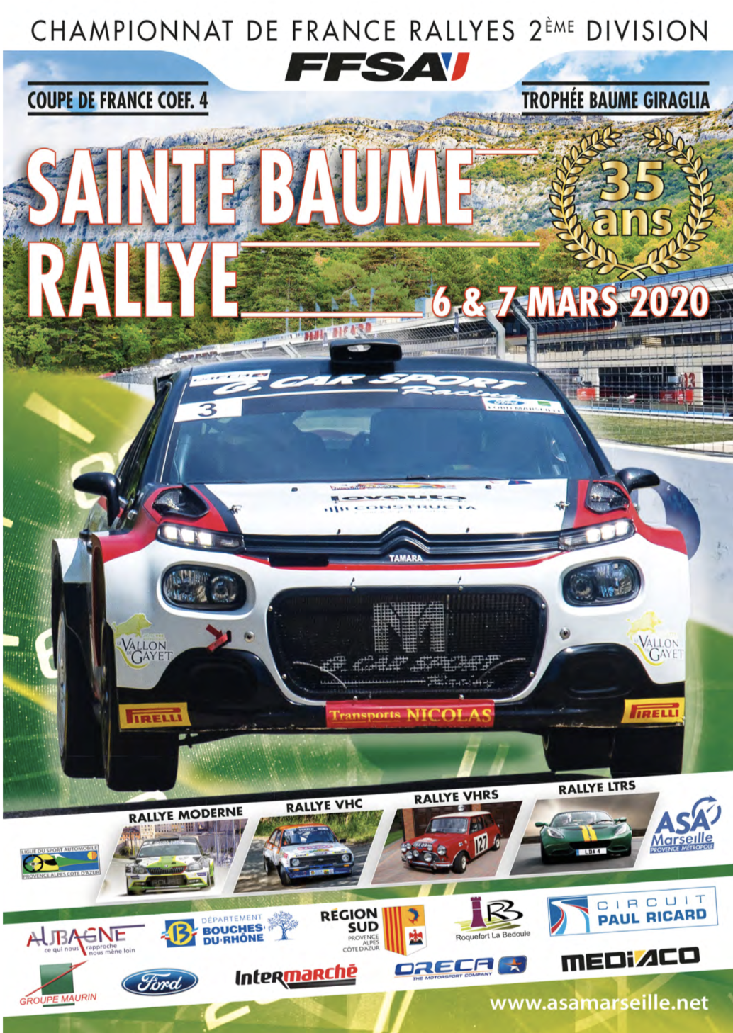 35e RALLYE SAINTE BAUME. Le rallye de la Sainte-Baume 2020 s'est ...